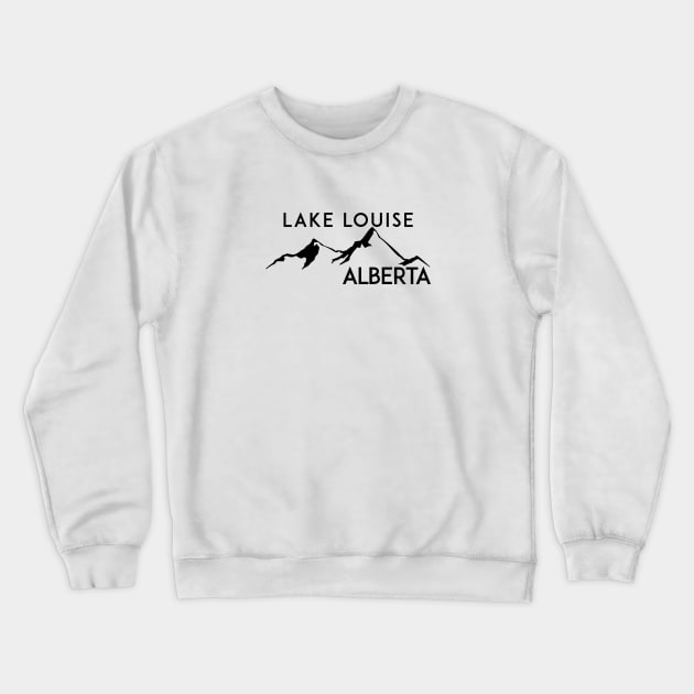 Lake Louise Alberta Canada Skiing Hiking Ski Banff Mountains Crewneck Sweatshirt by heybert00